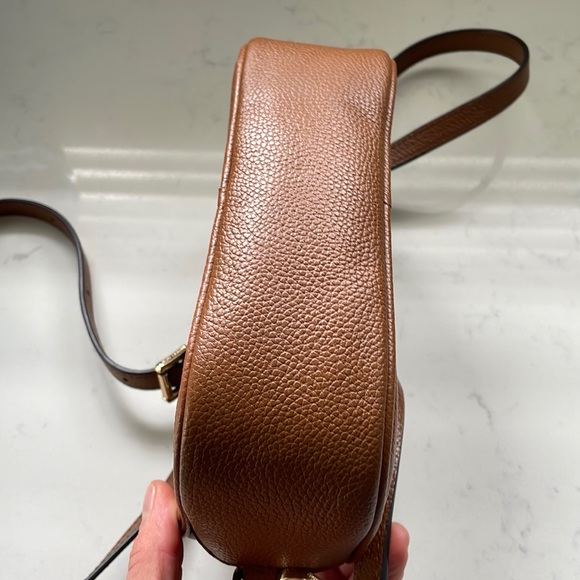 Michael Kors double zipper Jet set pebbled leather Crossbody bag nwot - Picture 11 of 17